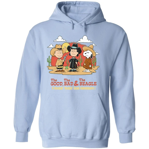 The Peanuts The Good The Bad And The Beagle A Rootin Tootin Gold Adventure Hoodie - Image 4
