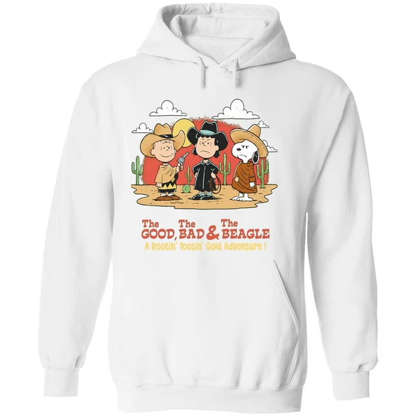 The Peanuts The Good The Bad And The Beagle A Rootin Tootin Gold Adventure Hoodie - Image 8