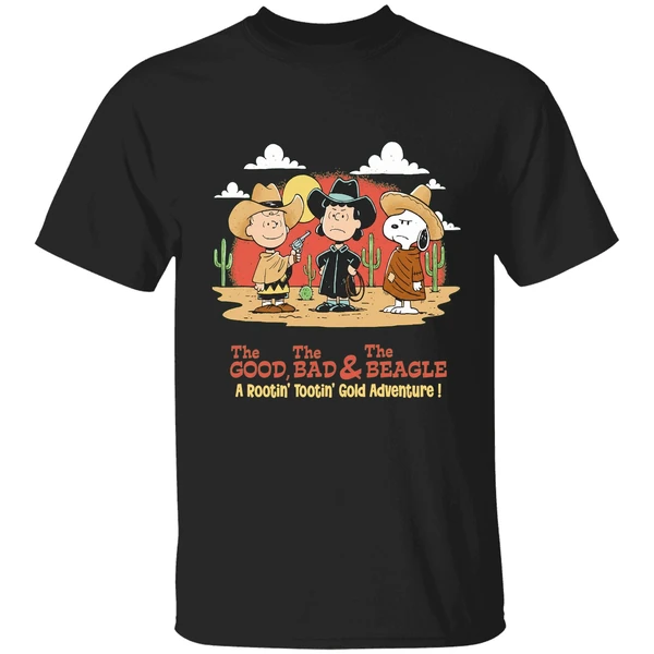 The Peanuts The Good The Bad And The Beagle A Rootin Tootin Gold Adventure Shirt