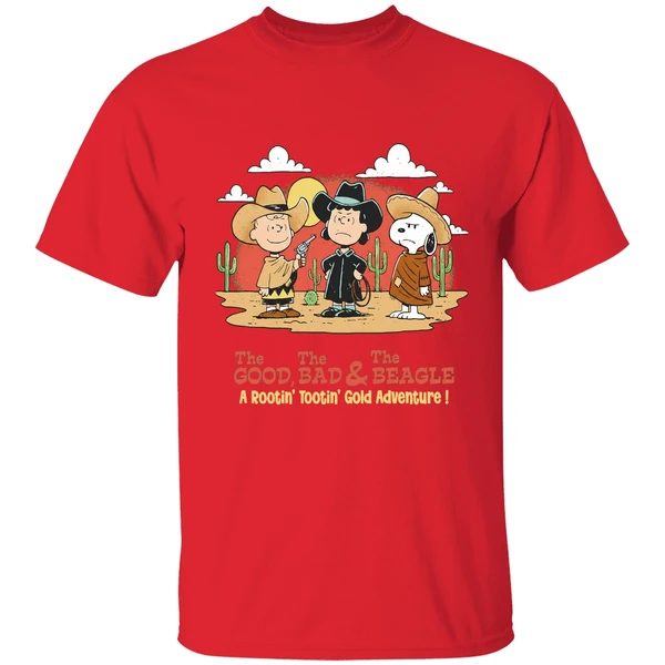 The Peanuts The Good The Bad And The Beagle A Rootin Tootin Gold Adventure Shirt - Image 7