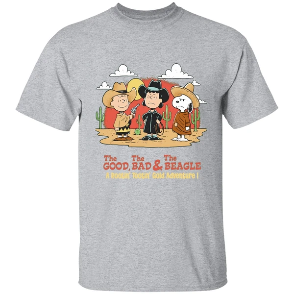 The Peanuts The Good The Bad And The Beagle A Rootin Tootin Gold Adventure Shirt - Image 9
