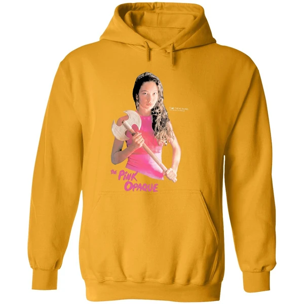 The Pink Opaque Isabel I Saw The Tv Glow Axe Hoodie