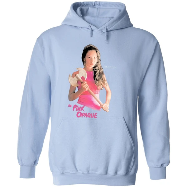 The Pink Opaque Isabel I Saw The Tv Glow Axe Hoodie - Image 4