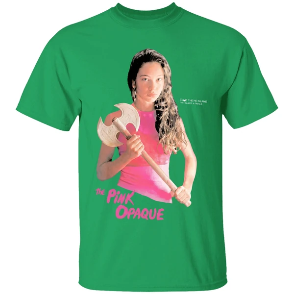 The Pink Opaque Isabel I Saw The Tv Glow Axe Shirt - Image 2