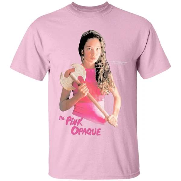 The Pink Opaque Isabel I Saw The Tv Glow Axe Shirt - Image 3