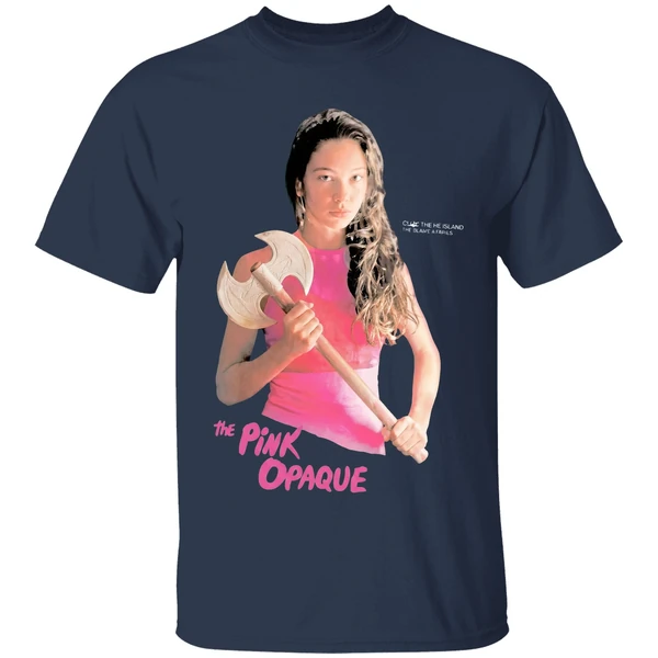 The Pink Opaque Isabel I Saw The Tv Glow Axe Shirt - Image 5