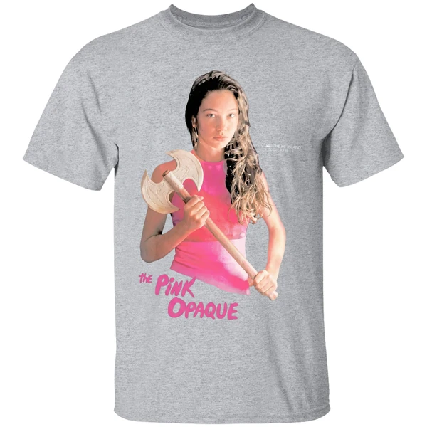 The Pink Opaque Isabel I Saw The Tv Glow Axe Shirt - Image 9