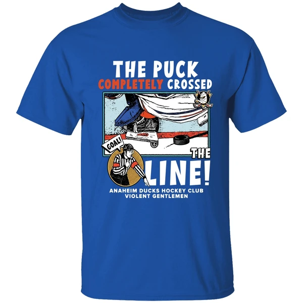 The Puck Completely Crossed The Line Anaheim Ducks Hockey Shirt - Image 8