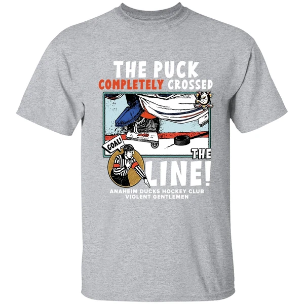 The Puck Completely Crossed The Line Anaheim Ducks Hockey Shirt - Image 9