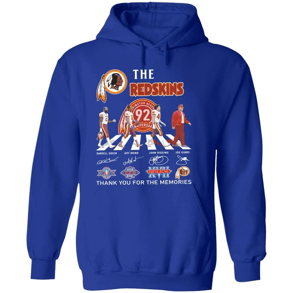 The Redskins 92th Anniversary Thank You For The Memories Hoodie - Image 7