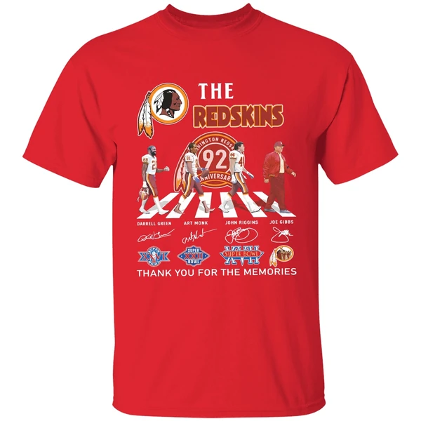The Redskins 92th Anniversary Thank You For The Memories Shirt - Image 7