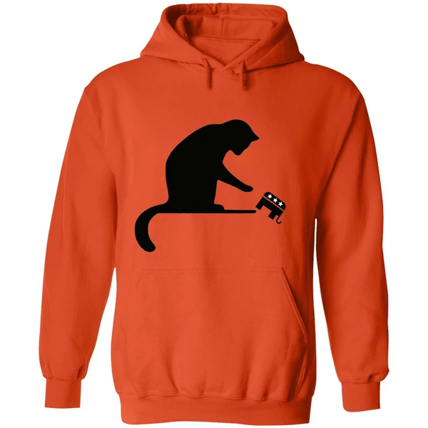 The Revenge Of The Cat Ladies Cats Kamala Harris Gop Elephant Hoodie - Image 6