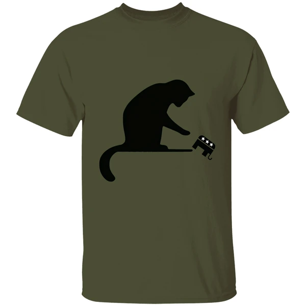 The Revenge Of The Cat Ladies Cats Kamala Harris Gop Elephant Shirt - Image 9