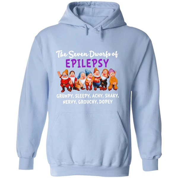 The Seven Dwarfs Of Epilepsy Grumpy Sleepy Achy Shaky Nervy Grouchy Dopey Hoodie - Image 4