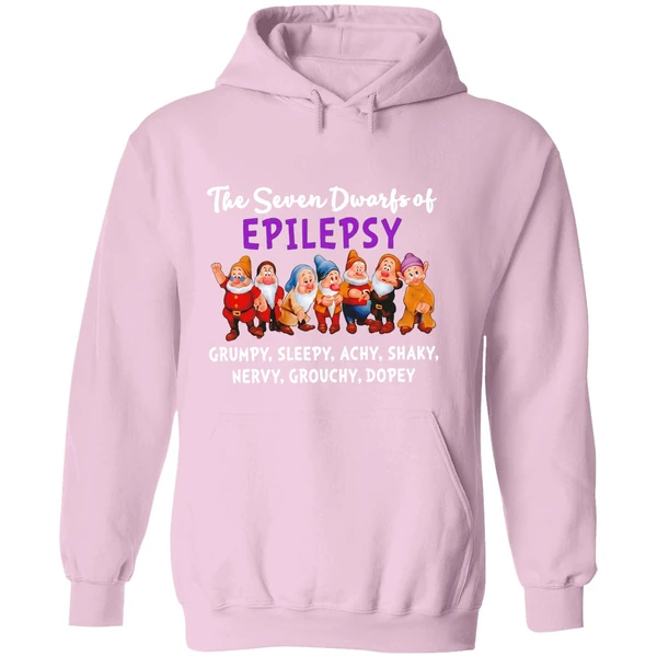 The Seven Dwarfs Of Epilepsy Grumpy Sleepy Achy Shaky Nervy Grouchy Dopey Hoodie - Image 5