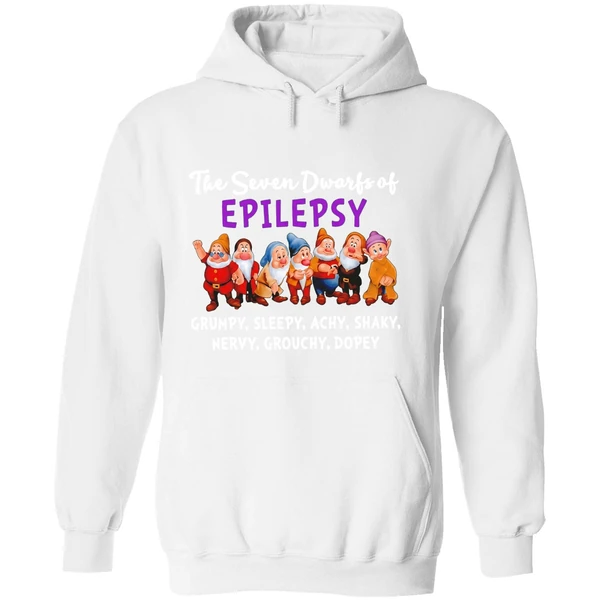 The Seven Dwarfs Of Epilepsy Grumpy Sleepy Achy Shaky Nervy Grouchy Dopey Hoodie - Image 8