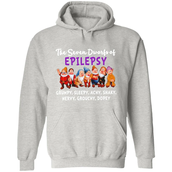 The Seven Dwarfs Of Epilepsy Grumpy Sleepy Achy Shaky Nervy Grouchy Dopey Hoodie - Image 9