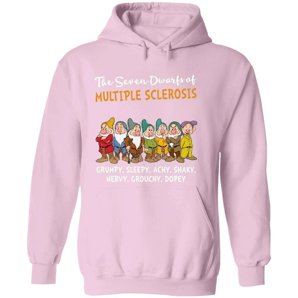 The Seven Dwarfs Of Multiple Sclerosis Clumsy Sleepy Achy Shaky Hoodie - Image 5