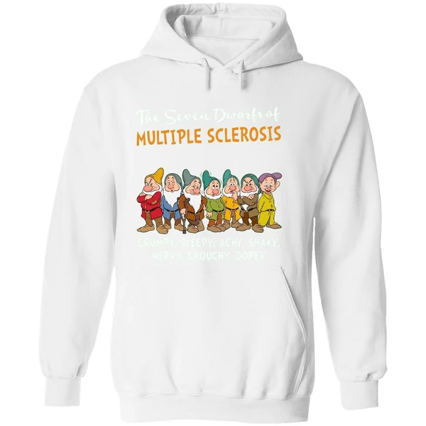 The Seven Dwarfs Of Multiple Sclerosis Clumsy Sleepy Achy Shaky Hoodie - Image 8