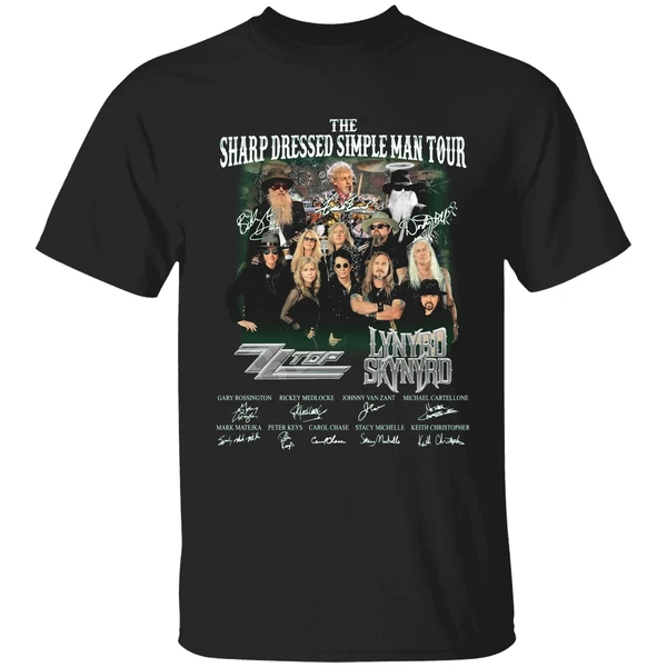 The Sharp Dressed Simple Man Tour Zz Top Lynyrd Skynyrd Shirt