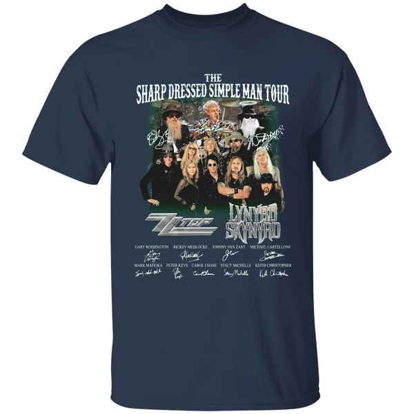 The Sharp Dressed Simple Man Tour Zz Top Lynyrd Skynyrd Shirt - Image 5