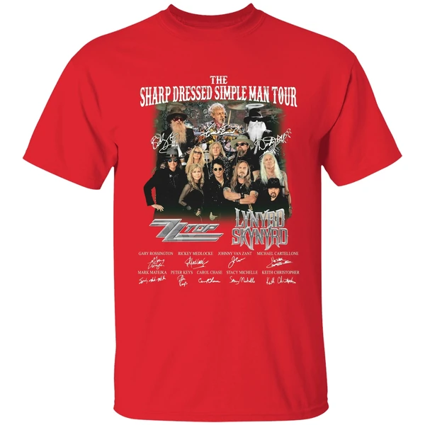 The Sharp Dressed Simple Man Tour Zz Top Lynyrd Skynyrd Shirt - Image 7