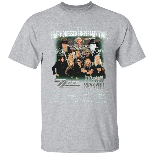 The Sharp Dressed Simple Man Tour Zz Top Lynyrd Skynyrd Shirt - Image 9