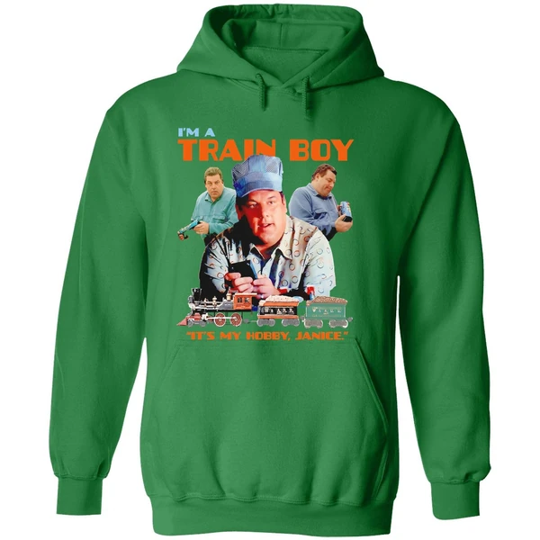 The Sopranos Bobby Baccalieri Im A Train Boy Its My Hobby Janice Retro Hoodie - Image 2