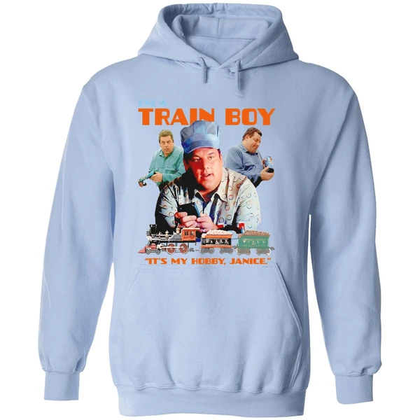 The Sopranos Bobby Baccalieri Im A Train Boy Its My Hobby Janice Retro Hoodie - Image 4