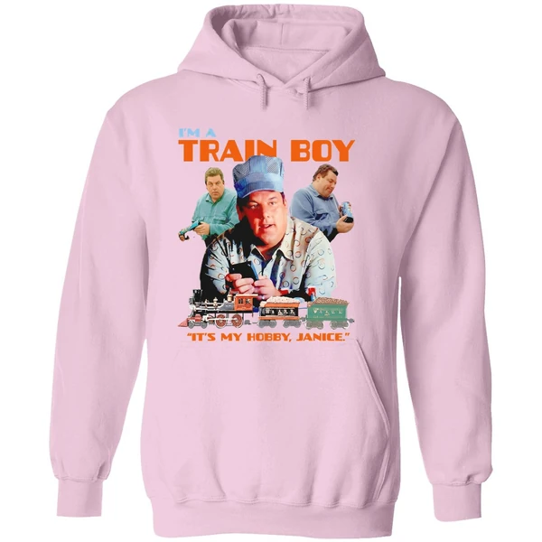 The Sopranos Bobby Baccalieri Im A Train Boy Its My Hobby Janice Retro Hoodie - Image 5