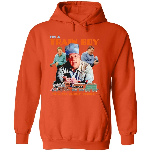 The Sopranos Bobby Baccalieri Im A Train Boy Its My Hobby Janice Retro Hoodie - Image 6