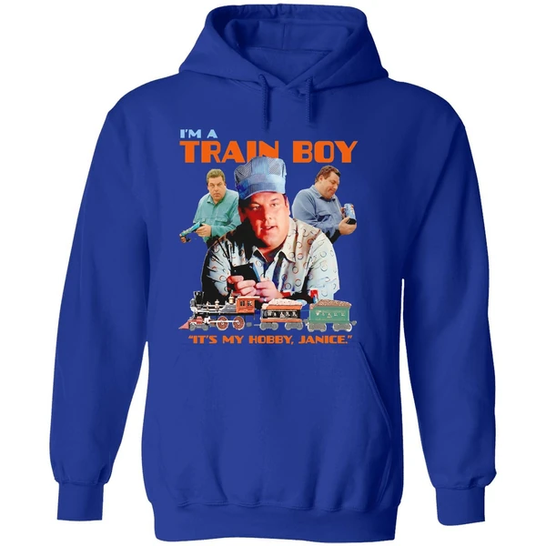 The Sopranos Bobby Baccalieri Im A Train Boy Its My Hobby Janice Retro Hoodie - Image 7