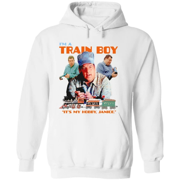The Sopranos Bobby Baccalieri Im A Train Boy Its My Hobby Janice Retro Hoodie - Image 8