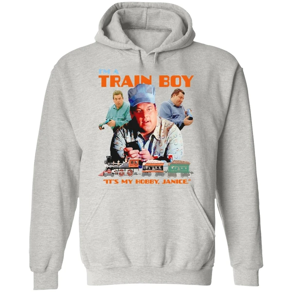 The Sopranos Bobby Baccalieri Im A Train Boy Its My Hobby Janice Retro Hoodie - Image 9