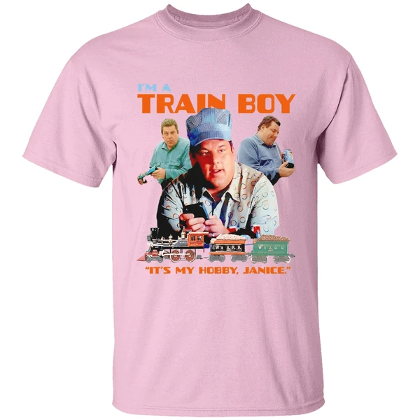 The Sopranos Bobby Baccalieri Im A Train Boy Its My Hobby Janice Retro Shirt - Image 2