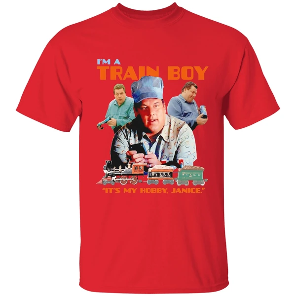 The Sopranos Bobby Baccalieri Im A Train Boy Its My Hobby Janice Retro Shirt - Image 4