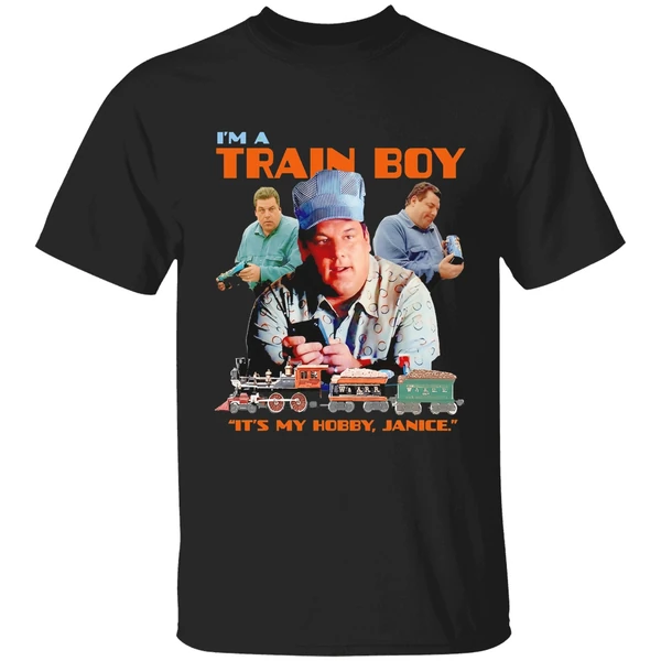 The Sopranos Bobby Baccalieri Im A Train Boy Its My Hobby Janice Retro Shirt - Image 7