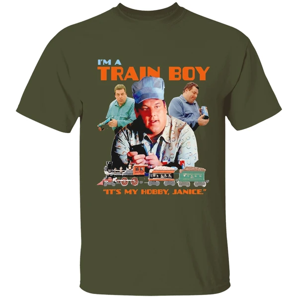 The Sopranos Bobby Baccalieri Im A Train Boy Its My Hobby Janice Retro Shirt - Image 9