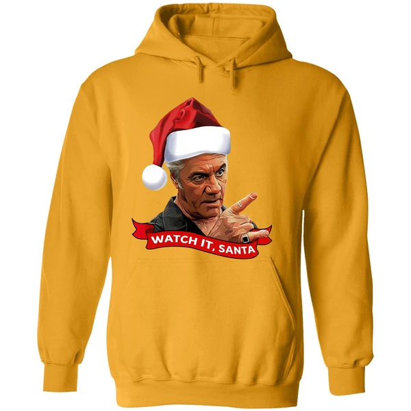 The Sopranos Christmas Paulie Walnuts Watch It Santa Hoodie