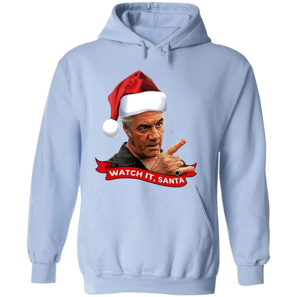 The Sopranos Christmas Paulie Walnuts Watch It Santa Hoodie - Image 4
