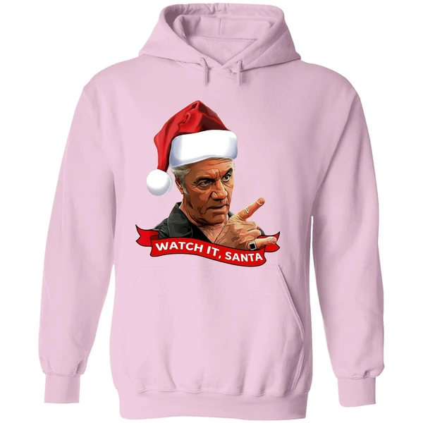 The Sopranos Christmas Paulie Walnuts Watch It Santa Hoodie - Image 5