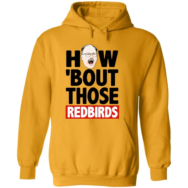 The Spack Stache How Bout Those Redbirds Hoodie