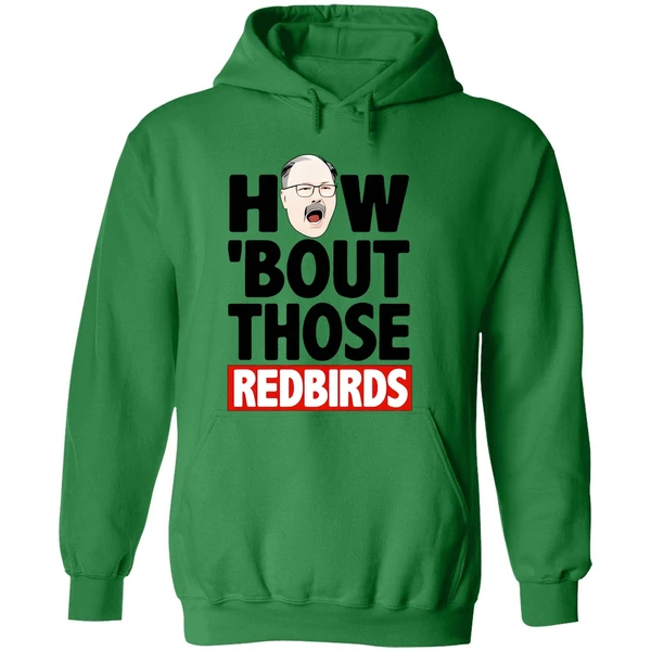 The Spack Stache How Bout Those Redbirds Hoodie - Image 2