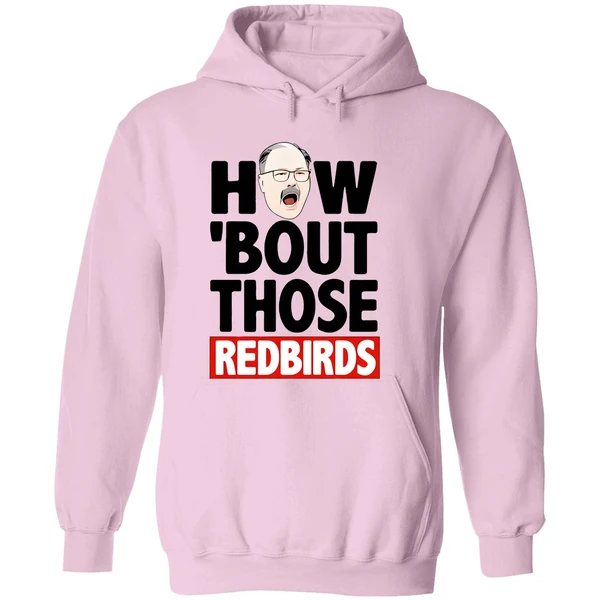 The Spack Stache How Bout Those Redbirds Hoodie - Image 5