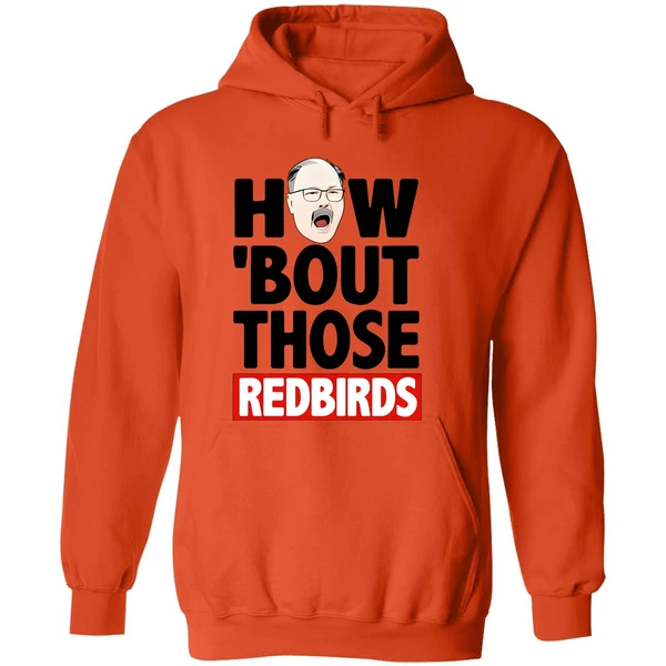 The Spack Stache How Bout Those Redbirds Hoodie - Image 6