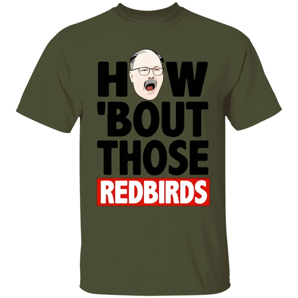 The Spack Stache How Bout Those Redbirds Shirt - Image 9