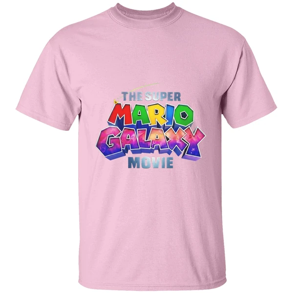 the super mario galaxy movie style shirt lightpink