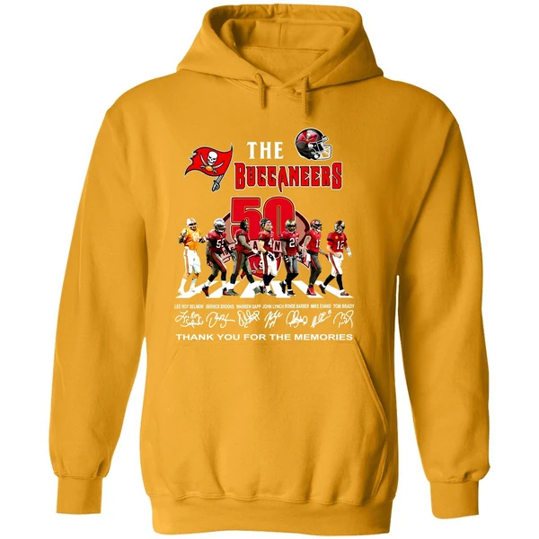 The Tampa Bay Buccaneers 50th Anniversary Thank You For The Memories Hoodie