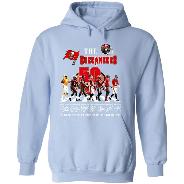 The Tampa Bay Buccaneers 50th Anniversary Thank You For The Memories Hoodie - Image 4