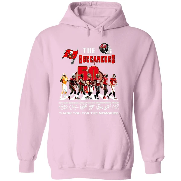 The Tampa Bay Buccaneers 50th Anniversary Thank You For The Memories Hoodie - Image 5